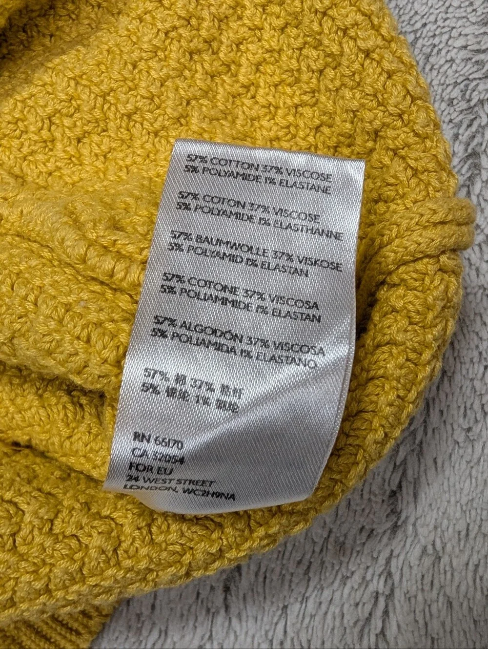 Free People Sweater Womens S Yellow Beach Coastal Layer Crop Knit Festival